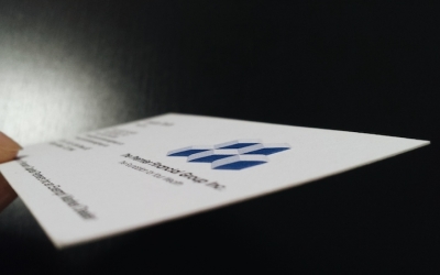 Debossed Business Card