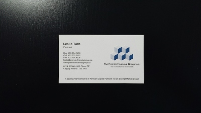 Debossed Business Card
