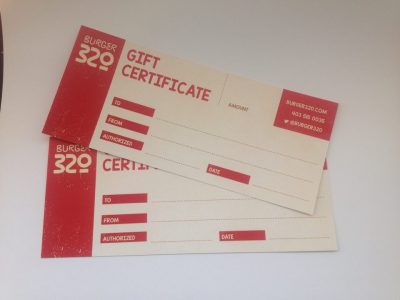 Gift Certificate Printing with Minuteman Press Beltline