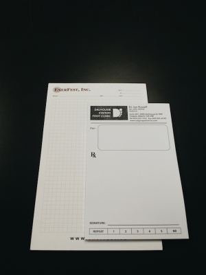 Branded Notepad and Prescription Pad