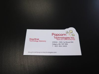 Die-Cut Business Card