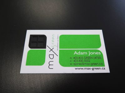 Die-Cut Business Card