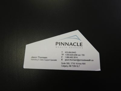 Die-Cut Business Card