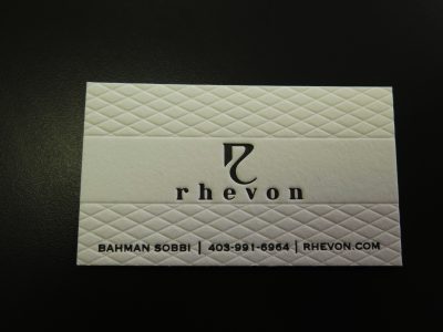Letterpress Business Card