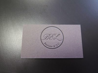 Letterpress Business Card