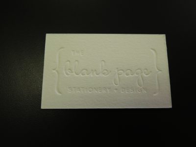 Letterpress Business Card