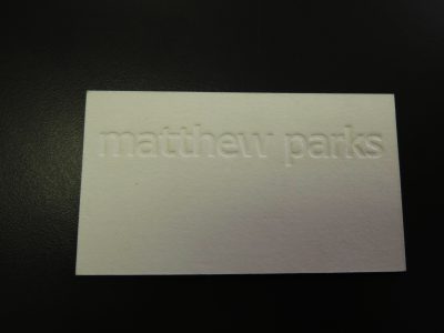 Letterpress Business Card