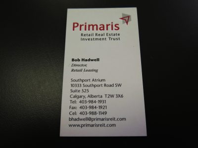 Embossed Business Card