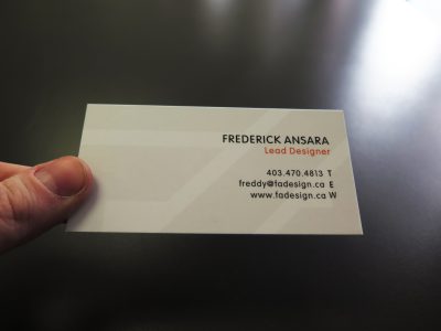 Laminated Business Card