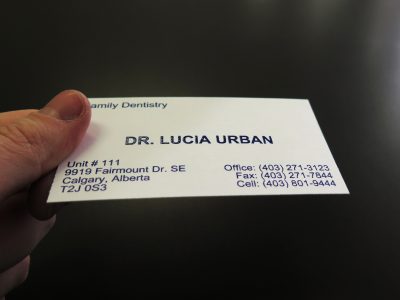 Raised Printing Business Card