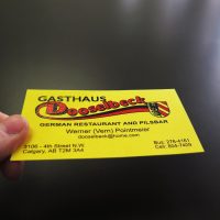 Raised Printing Business Card