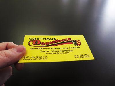 Raised Printing Business Card