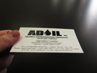 Raised Printing Business Card