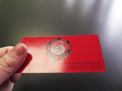Raised Printing Business Card