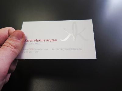 Spot UV Business Card