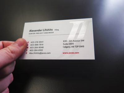Spot UV Business Card