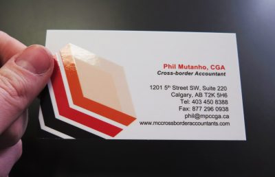Spot UV Business Cards