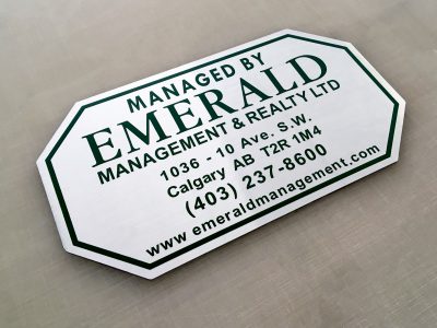 Condo Sign Aluminum