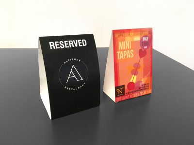 Table Tent Display