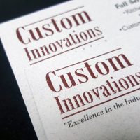 Raised Ink Business Cards