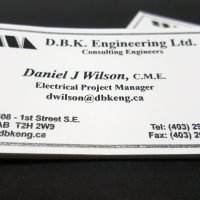 Raised Printing Business Cards