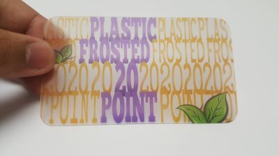 20pt Frosted Plastic Business Card