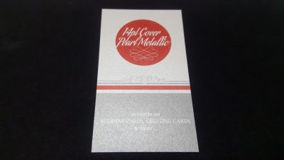14pt Pearl Metallic Business Card
