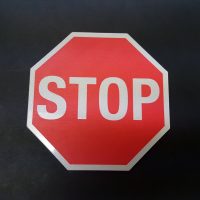 CnC Routed Stop Sign