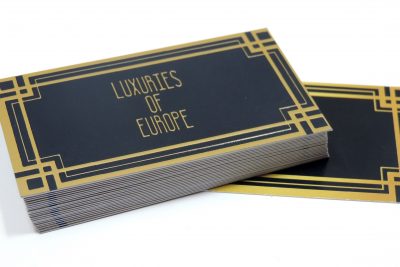 Raised Gold Foil Business Cards