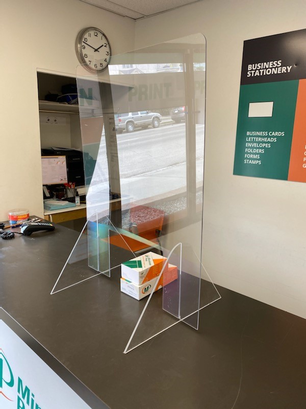 Sneeze Guards & Face Shields at Minuteman Press