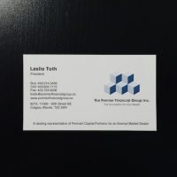 Debossed Business Card