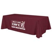 Burgundy Branded Table Cloth