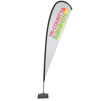 Tear Drop Flag Sign