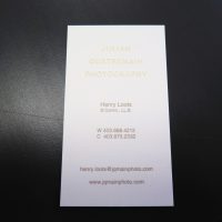 Embossed Business Card