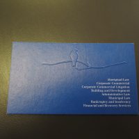 Embossed Business Card