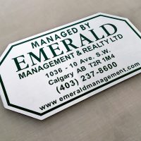 Condo Sign Aluminum
