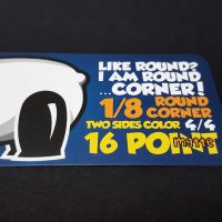 16pt Matte 1/8 Round Corner Business Card