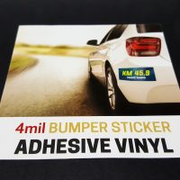 4mil Adhesive Vinyl Bumper Sticker