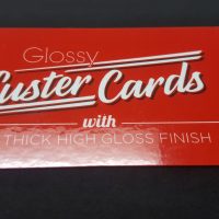 Glossy Luster Card with a Thick High Gloss Finish