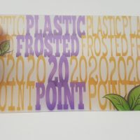 20pt Frosted Plastic Business Card