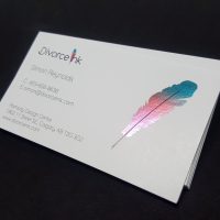 Multi-Colour Foil Business Cards