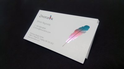 Multi-Colour Foil Business Cards