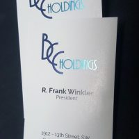 Multi-Colour Foil Business Cards