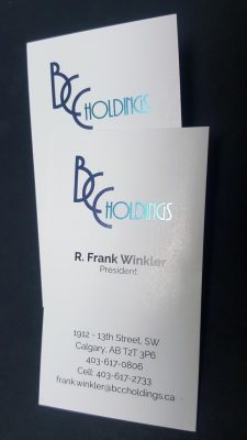 Multi-Colour Foil Business Cards