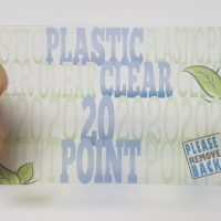 20pt Clear Plastic Business Card
