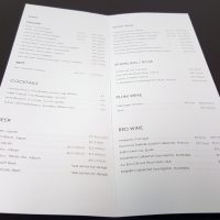 Wine Menu List