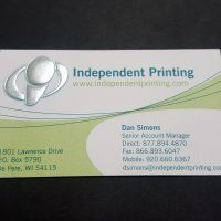 Embossed Business Card