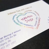 Multi-Colour Foil Business Cards