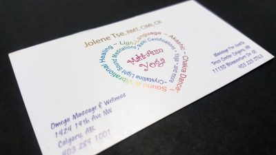 Multi-Colour Foil Business Cards