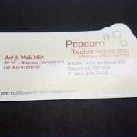 Die-Cut Business Card